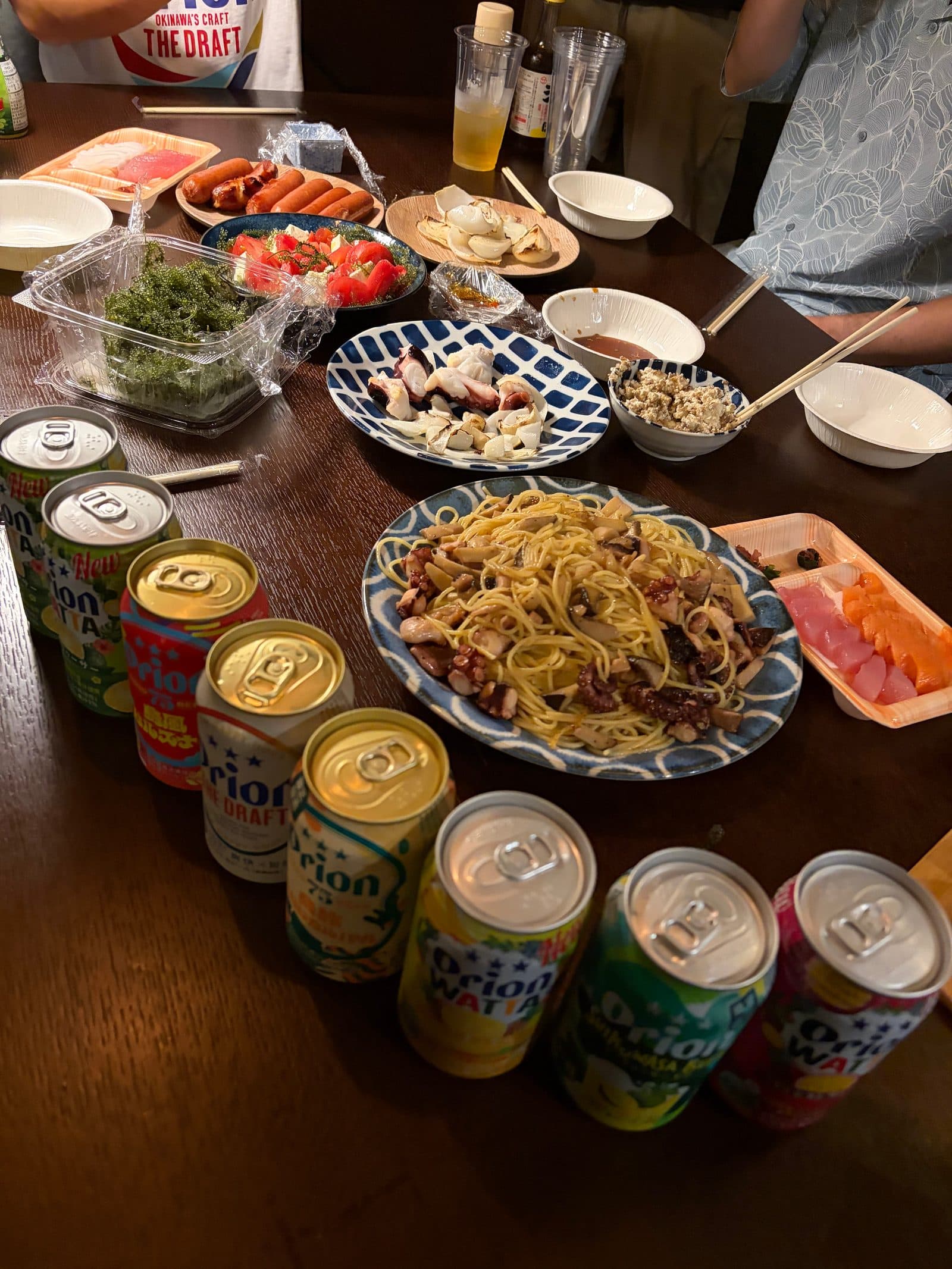 オリオンビールと夜ごはん